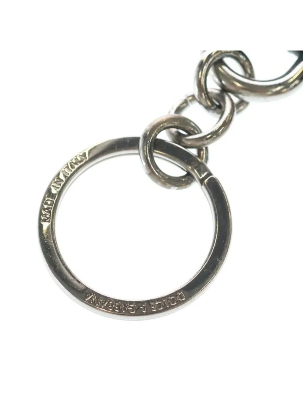 Dolce & Gabbana Calfskin Ring &logo Plate Card Case